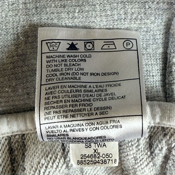 Vintage Nike Orange Swoosh‎ Full Zip Hoodie SZ XL Gray Rainbow Shoe Charm Rare - Picture 14 of 16